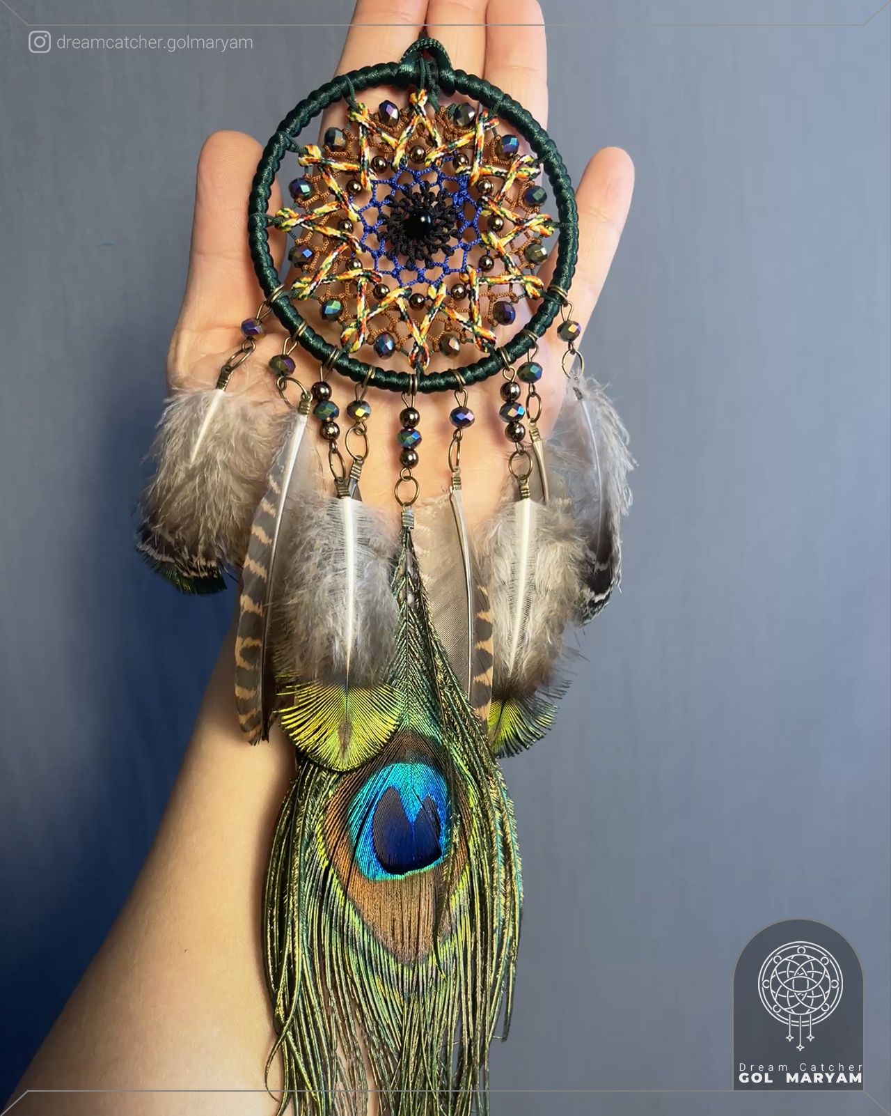 آویز ماشین  - خرید دریم کچر لوکس و دست‌ساخته | Dreamcatcher Golmaryam